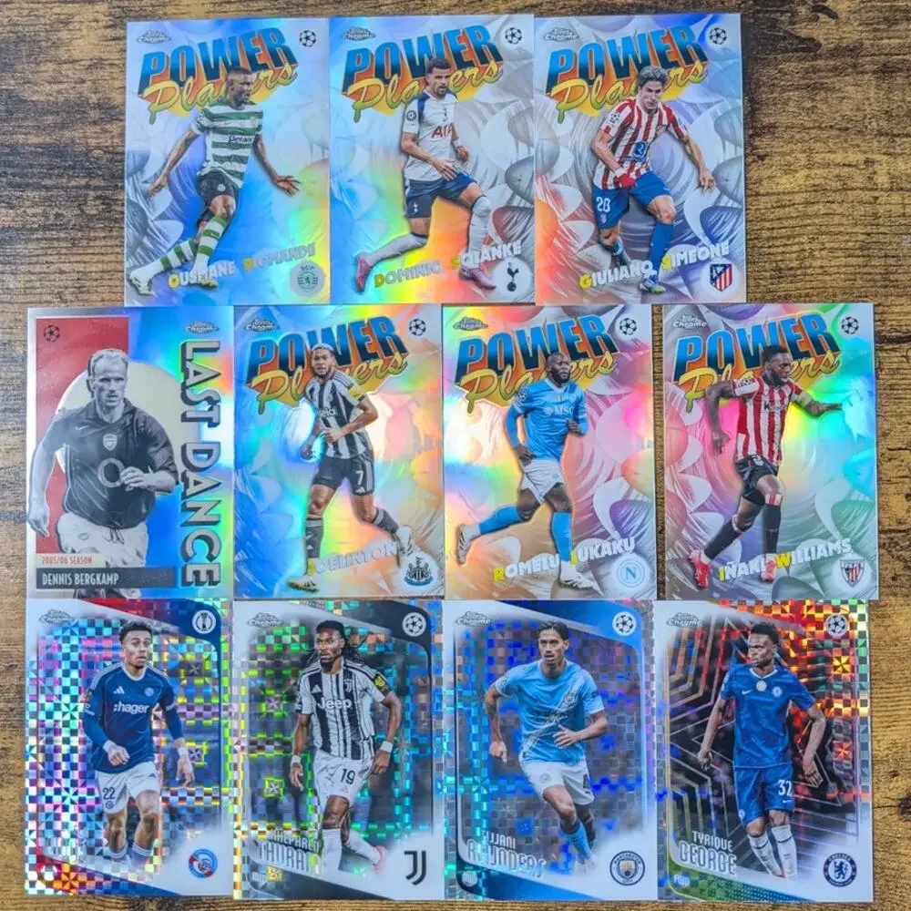 2025-26 Topps Chrome UEFA Refractor X-Fractor Raywave Lot 71 Cards De Bruyne